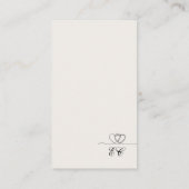 Ivory Modern Chic Mix and Match Wedding RSVP Card Visitekaartje (Achterkant)