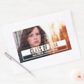 Ivory Modern cut out Afstudeerder Stickers (Envelop)