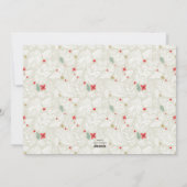 Ivory Modern Festive Botanical Holiday Party Feestdagenkaart (Achterkant)