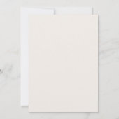 Ivory Modern Script Trouwuitnodiging Kaart (Achterkant)