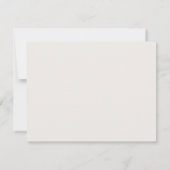 Ivory Monogram Initials Golf Stationery Note Card Kaart (Achterkant)