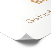 Ivory Moon Stars Twinkle Boy Baby shower Welkom Poster (Hoek)