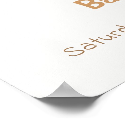 Ivory Moon Stars Twinkle Boy Baby shower Welkom Poster (Hoek)