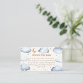 Ivory Moon Stars Twinkle Boy Boeken voor Baby show Informatiekaartje (Staand voorkant)