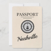 Ivory Nashville Passport Bewaar de datum Save The Date (Voorkant)