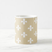 Ivory Neutral Fleur de Lys Koffiemok (Center)