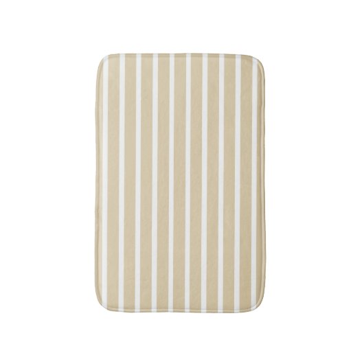 Ivory Neutrale Stripes Badmat (Voorkant Verticaal)