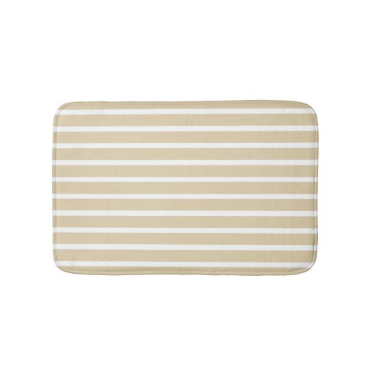 Ivory Neutrale Stripes Badmat (Voorkant)
