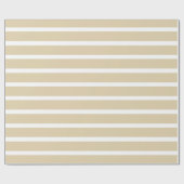 Ivory Neutrale Stripes Cadeaupapier (Vlak)