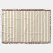 Ivory Neutrale Stripes Deken (Voorkant)