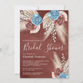 Ivory Palm Pampas Cinnamon Rozen Vrijgezellenfeest Kaart (Voorkant)