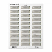 Ivory Pampas Grass Blauwgroen Anthurium Etiket (Full Sheet)