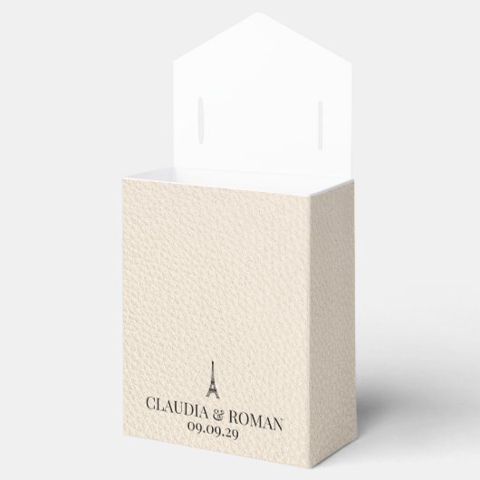 Ivory Paris Passport Bedankdoosjes (Geopend)