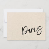 Ivory Paris Passport Bedankkaart (Achterkant)