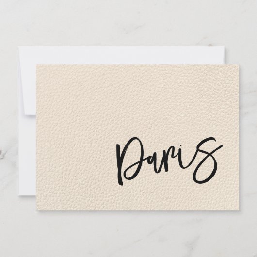 Ivory Paris Passport Bedankkaart (Achterkant)