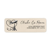 Ivory Paris Passport Etiket (Voorkant)