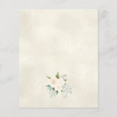 Ivory Peach Rozen Chic BUDGET Weduwuitnodiging (Achterkant)