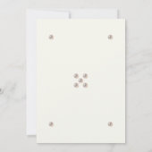 Ivory Pearl Bible Verse Christian Wedding  Kaart (Achterkant)