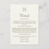 Ivory Pearl Christian Wedding Details Informatiekaartje (Voorkant)