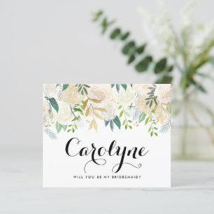 Ivory Peonies zal je zijn mijn Bridesmaid
