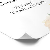 Ivory Peony Neutral Babies Are Sweet Sign Poster (Hoek)