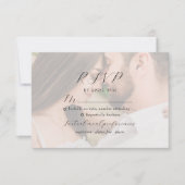 Ivory Photo Wedding RSVP Kaartje (Voorkant)