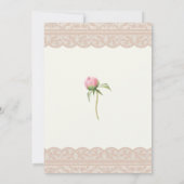 Ivory Pink Peony Blue Hydrangea Bridal Shower Kaart (Achterkant)