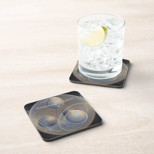 Ivory Planets Bier Onderzetter (Rechterzijde)