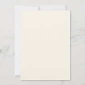 Ivory Plum Heart Wedding Invitation Kaart (Achterkant)