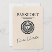 Ivory Puerta Vallarta Paspoort Bewaar de datum Save The Date (Voorkant)