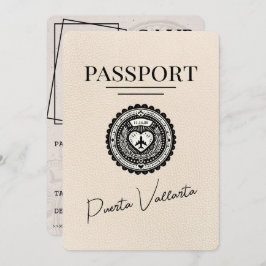 Ivory Puerta Vallarta Paspoort Bewaar de datum Save The Date