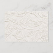 Ivory QR code Wedding Details Informatiekaartje (Achterkant)