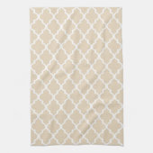 Ivory Quatrefoil Kitchen Towel Theedoek (Verticaal)
