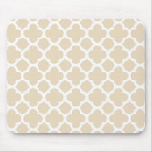 Ivory Quatrefoil Trellis Pattern Muismat (Voorkant)