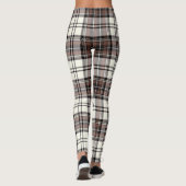 Ivory, Quincy, Black Colors Tartan; Pset Pattern Leggings (Achterkant)