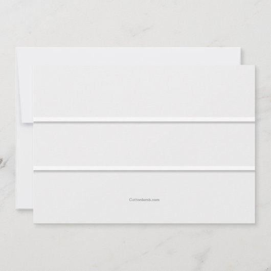 Ivory Railing religieuze uitnodiging (Achterkant)