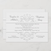 Ivory Railing religieuze uitnodiging (Voorkant / Achterkant)