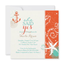 Ivory Red Aqua Nautical Vrijgezellenfeest