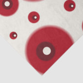 Ivory Red Dots Funky Pattern Decoupage Tissuepapier (Detail)
