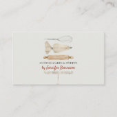 Ivory Red Unique Bakery Pastry Chef Cake Visitekaartje (Voorkant)