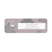 Ivory Reindeer Christmas | Pink Etiket (Voorkant)