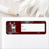 Ivory Reindeer Christmas | Red Gift Etiket (Insitu)