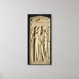 Ivory relief tablet canvas afdruk
