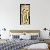 Ivory relief tablet canvas afdruk (Insitu (Slaapkamer))