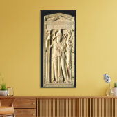 Ivory relief tablet canvas afdruk (Insitu (Woonkamer))