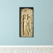 Ivory relief tablet canvas afdruk (Insitu (Houten vloer))