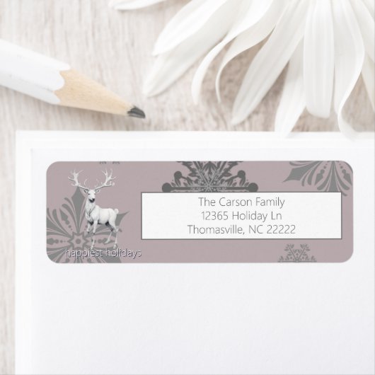 Ivory Rendier Kerst | Roze Etiket (Insitu)