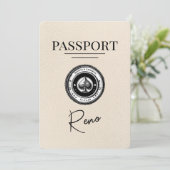 Ivory Reno Passport Bewaar de datum Save The Date (Staand voorkant)