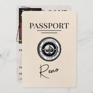 Ivory Reno Passport Bewaar de datum Save The Date