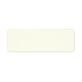 Ivory Return-adreslabel Etiket (Voorkant)